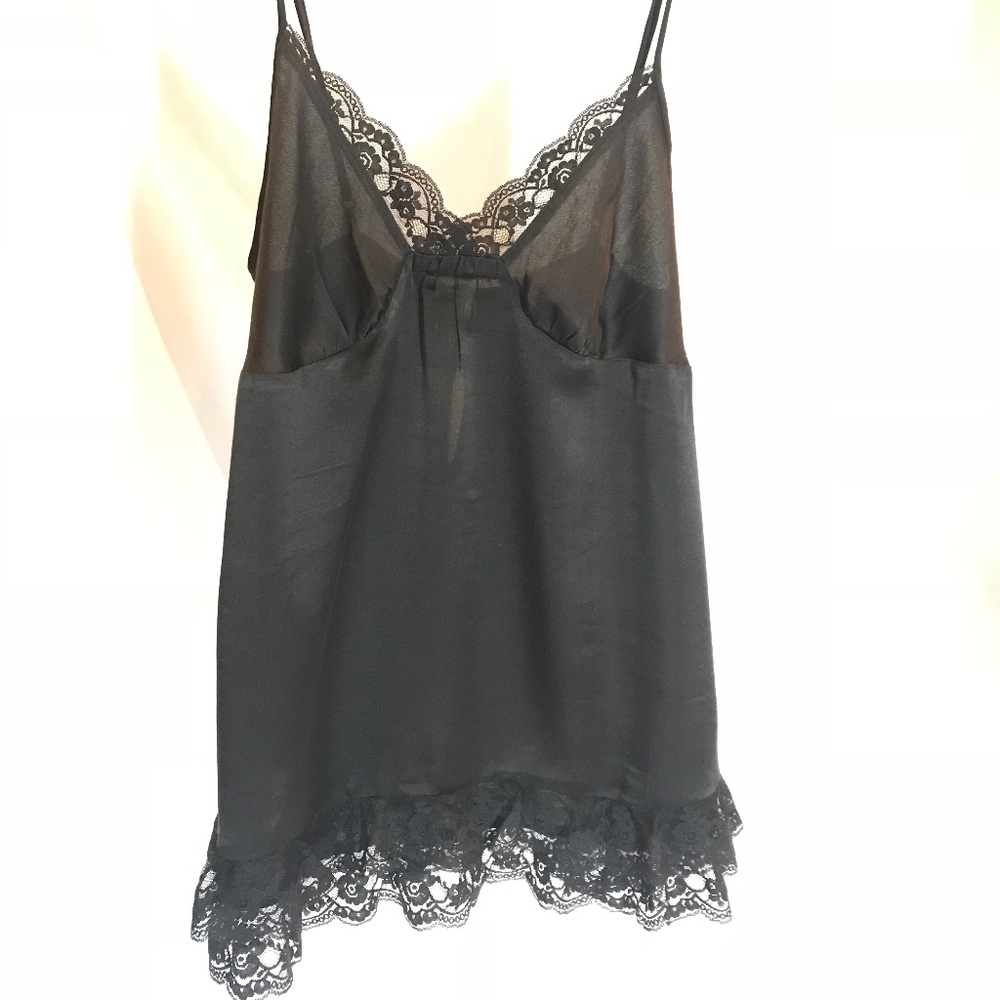 Victoria's Secret 100% Silk Black Babydoll XS